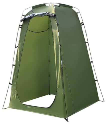 Changing Tent, Pop-Up Changing Tent, 190T 47x47x75 with Zippered Window & Door, Shower with 4 Windproof Rope & 4 Peg, Water & Sun Proof Portable Privacy Style 2