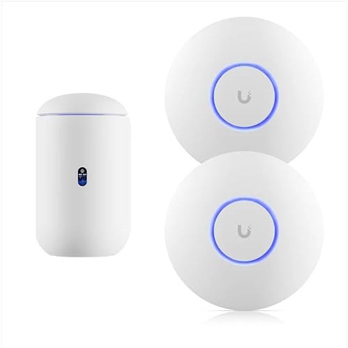 Pacchetto di rete ad alte prestazioni – Gateway Cloud UDR7 WiFi 7 con Switch PoE + 2 Punti di Accesso WiFi 6 U6+ | Copertura 3000 ft², Multi-Gig 2.5G/10G, Sicurezza Avanzata per PMI