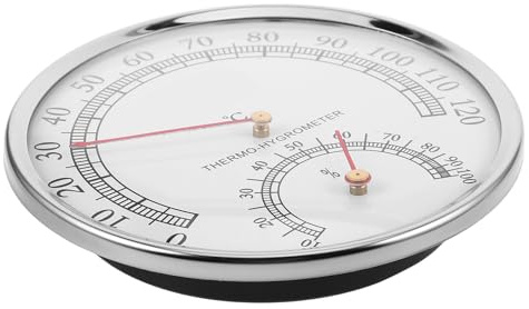 HEATSHAKING Präzises Sauna Thermometer Hygrometer mit Wasserdichtem Abs Gehäuse Innenraum Feuchtigkeitsmessgerät für Sauna und Zuhause Umfassende Temperaturüberwachung