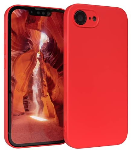 EAZY CASE - Silikonhülle für iPhone 17e Hülle Silikon Case Rot weich stoßfeste Handyhülle Schutzhülle mit Kameraschutz Dünn Premium Schutz Cover TPU Phone Bumper in Mattrot