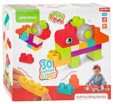 Toi-Toys Bausteine Little Stars Soft - 30 Stück - weiche Blöcke.