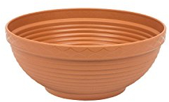 0,5 L Pflanzschale Blumenkübel Blumentopf braun terracotta D 13 cm Schale