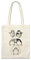 Urban Backwoods Porg Fusion Hipster Bag Beutel Stofftasche Einkaufstasche
