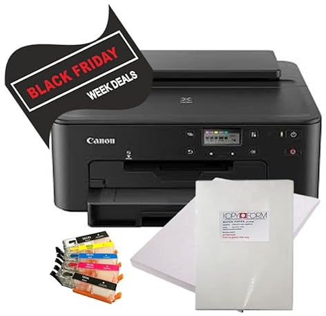 Edible Printer kit - Based on an A4 Printer with Pre-Filled Edible Ink Cartridges, 10 Icing Sheets and 25 sheets of Wafer Paper, supplied by HobbyPrint..