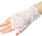 Tonsee Damen Vintage Handschuhe Fingerlose Sexy Spitze Abendhandschuhe Handschuhe Brauthandschuhe Abendkleid Party Hochzeit Karneval Classic Elastisch Handschuhe (Weiß)