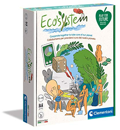 Clementoni 16574 Ökosystem, Brettspiele Kinder Spiele für Familien Gesellschaftsspiele Geschenkspiele Kinder 10 Jahre Umweltfreundliches Spielzeug Play for Future Made in Italy, Mehrfarbig