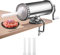 RELAX4LIFE 2,5 kg Horizontaler Wurstfüller manuell, Wurstmaschine aus Edelstahl, inkl. 3 Füllrohre, mit Handkurbel und Tischklemme, professionelle Wurstfüllrohre für Hausgemachte, Silber