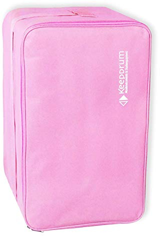keepdrum CB-01PK Cajon-Tasche Gig-Bag (31 x 32 x 52cm) Tasche Rosa Pink