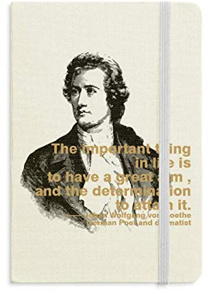 Goethe Notizbuch, Deutscher Dichter, Dramatist, offizielles Tagebuch, fester Einband, klassisches Tagebuch