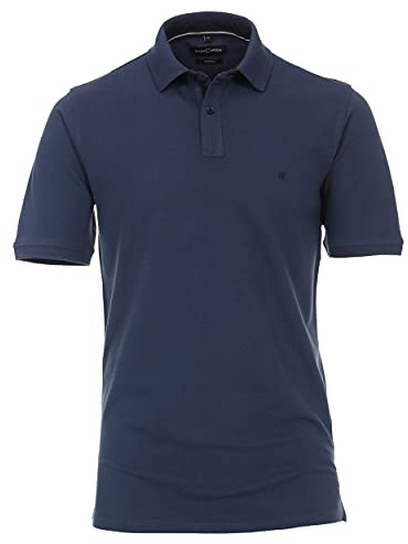 CASAMODA Polo-Shirt Uni graues Dunkelblau L