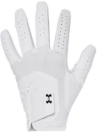 Under Armour Mens Full Finger Gloves Men's Ua Iso-Chill Golf Glove, Wht, 1370277-100, L2XL