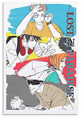 GNKIO Jujutsu Kaisen Anime Poster Dekorative Malerei Leinwand Wandkunst Wohnzimmer Poster Schlafzimmer Malerei 16x24inch(40x60cm)