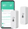 SENCKIT WiFi-Feuchtigkeits- und Temperaturmonitor, intelligentes Hygrometer-Thermometer für Fernüberwachung und Alarm, hochpräzises Innenthermometer mit TUYA-App, kompatibel mit Alexa (2 Stück)