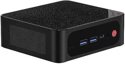 Beelink SER5 Pro Mini PC, AMD Ryzen 7 5825U, 8 Kerne, 16 Threads bis zu 4,5 GHz, 16 GB RAM, 500 GB SSD, 4K@60Hz bis zu 3 Bildschirme (HDMI/DP/Type-C), BT5.2, Wi-Fi6