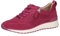 CAPRICE Damen Sneaker flach aus Leder mit Reißverschluss, Rosa (Pink Suede), 39 EU