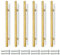 Bwintech 6 Pcs 300MM (192MM Hole Center) Gold Cabinet Pull Handles Kitchen T Bar Handles, Stainless Steel, Ideal for Cabinet, Drawer, Cupboard
