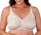 Women's Cotton Blend Comfort Support Full Cup Non Padded Non Wired Embroidered Bra (Almond, 38G)