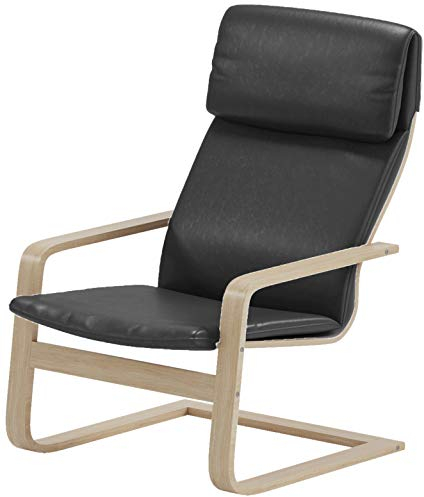 Durable Pello Ersatzbezug ist kompatibel mit IKEA Pello-Stuhl oder Sesselschonbezug (Kunstleder, schwarz)