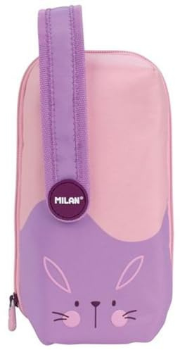 MILAN® Set 4 Federmäppchen mit Spezial-Serie Fun Animals violett
