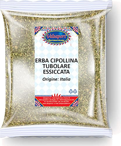 Erba Cipollina Cruda 100% Naturale - Busta da 250g | Spezia Aromatica Premium per Insaporire Piatti Gourmet e Insalate Fresche