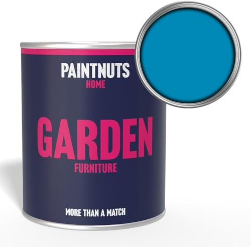 PaintNuts Garden Furniture Paint - RAL-5012 - LIGHT BLUE Satin 250ml Tin