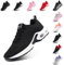 Hitmars Scarpe da Running Corsa Donna Respirabile Leggero Fitness Scarpe da Ginnastica Sportive Running Sneakers Basse Interior Casual all'Aperto Nero EU 37