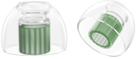 SpinFit W1 für IEM – M, patentierte medizinische Silikon-Ohrstöpsel, doppelter W-förmiger Rohrkern, mehr Stabilität