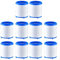 HpLive Filtri in cotone PP, filtro per soffione doccia, filtro per depuratore d'acqua per rubinetto, elemento filtrante in cotone PP per doccia, 3,5 x 3 cm (10 pezzi)