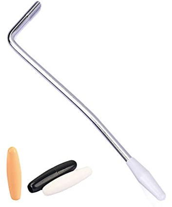 Toyvian Tremoloarm mit 6 Mm Gewinde Whammy-bar-arm Silberfarben 3 Kappen für Schnelle Gitarreninstallation Klangregelung