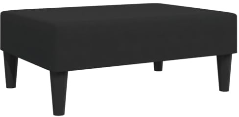 vidaXL Fußhocker Schwarz 77x55x31 cm Samt