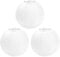 Lot de 3 lanternes rondes blanches en papier pour abat-jour, décoration de mariage, accessoires de fête