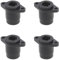 VGOL 4pcs Rallonges de Panneau Câble Audio à Fibre Optique Femelle à Femelle Compatible avec TOSlink Diamètre 14mm Distance d'entrée du Trou 19mm Convient pour Mur et Plaque Frontale, Noir