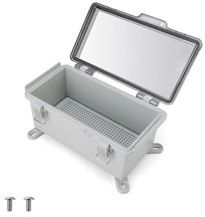 SRJQXH Waterproof Junction Box IP66, ABS Material, 210 x 110 x 100 mm, Outdoor, Dustproof, Signal Systems