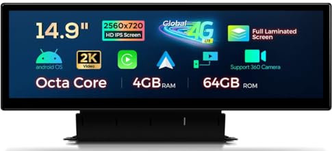 Radio de coche GPS para Audi Q5 Android 13 WiFi XTRONS QLA42Q5NL 14,9 pulgadas Carplay/Android Auto