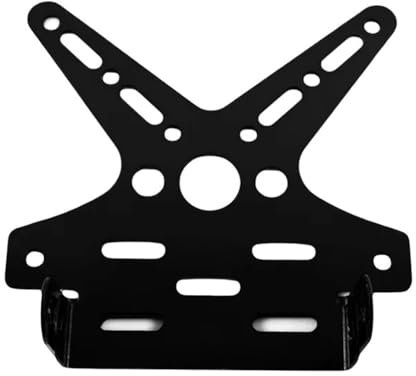 DUSHUO Number Plate Holder Motorcycle Rear License Plate Frame Motorbike Bracket Rack Scooter Adjusted Plate Holder