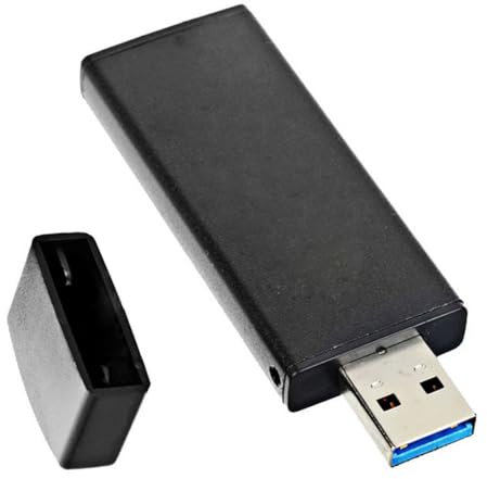 CY Gehäuse 22 x 42 mm NGFF B+M-Key M2 SSD SATA-Protokoll auf USB 3.0 Externe PCBA-Konverter-Adapterkarte mit schwarzem Gehäuse