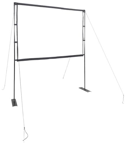 Homgoday Pantalla de proyección con Soportes 90 Pulgadas 4:3