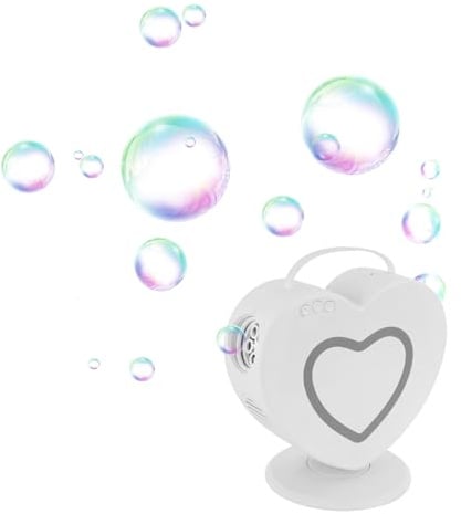 Seifenblasenmaschine, Automatischer 90°/360°Drehbar Seifenblasenmaschine Kinder Bubble Machine, Blasenmacher für Kinder, 500ml Blasenmaschine Tragbare mit Fernbedienung