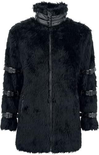 Gothicana by EMP Damen schwarze Übergangsjacke mit Schnallen