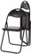 Raburg Klappstuhl 2er-Set, praktisches Gästestuhl-Set zum Klappen, gepolstert, leicht & bequem, Belastbarkeit 100 kg, Metallgestell, für Gäste, Büro, Event & Party, Paul, Schwarz/Schwarz