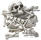 Prextex Halloween 18-Teiliger Sack Mit Skelettknochen und Schädel - Gruselige Friedhofsatmosphäre für Tolle Deko - Indoor Outdoor Dekoration für Garten und Haustür