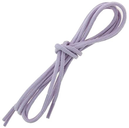 Les Lacets Français. Lacets ronds et épais. 3mm, Coton. Violet Lilas. 125cm FABRIQUE EN FRANCE