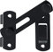 SAYAYO Verrou Porte Coulissante Serrure Volet Loquet Porte Verrou Portail à Bascule Boulon avec Vis pour Porte, Fenêtre, Placard et Jardin, Finition Noir Mat en Acier Inoxydable, EMS9500-B