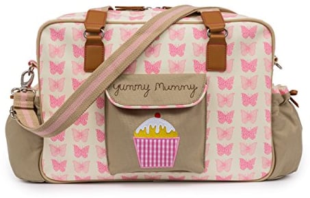 Pink Lining Baby Wickeltasche, Yummy Mummy (rosa Schmetterlinge)