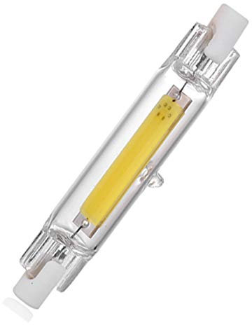 Aoxdi 1 Stück R7S LED Glühbirnen 5W, Kaltweiß, 78mm COB Lampen R7S LED Leuchtmittel, AC220-240V