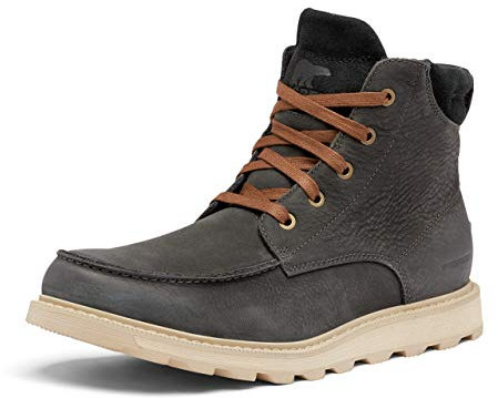 Sorel MADSON II MOC TOE WATERPROOF Winterstiefel für Herren, Grau (Coal), 42 EU