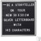 Relaxdays 1 x Letterboard, 145 Buchstaben, Zahlen, Sonderzeichen, 30x30 cm, Buchstabentafel zum Stecken, Kunststoff, Silber