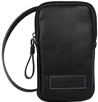 TOM TAILOR Kalea, Étui pour téléphone Portable Femme, Noir, 10,5x2x18