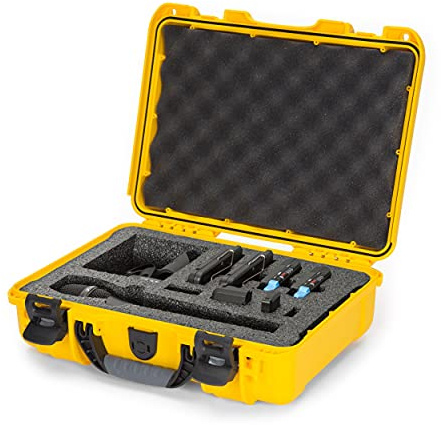 Nanuk 910 Wasserdichte Hartschalenkoffer mit Schaumstoffeinlage für Sennheiser AVX Wireless Mikrofon - Gelb