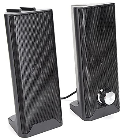 Sxhlseller Haut-parleurs D'ordinateur, Mini-Bande Multimédia Filaire Haut-Parleur de Qualité de Son Surround Stéréo de Bureau avec Caisson de Basses pour Ordinateur Portable à Domicile